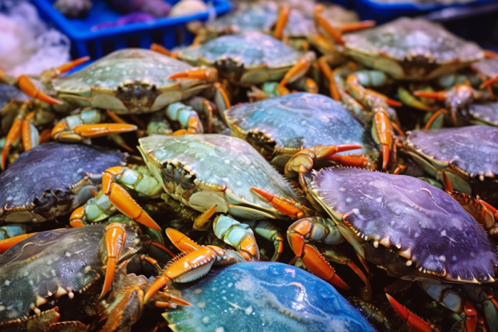 螃蟹腳數字藝術 海鮮主題的創意融合